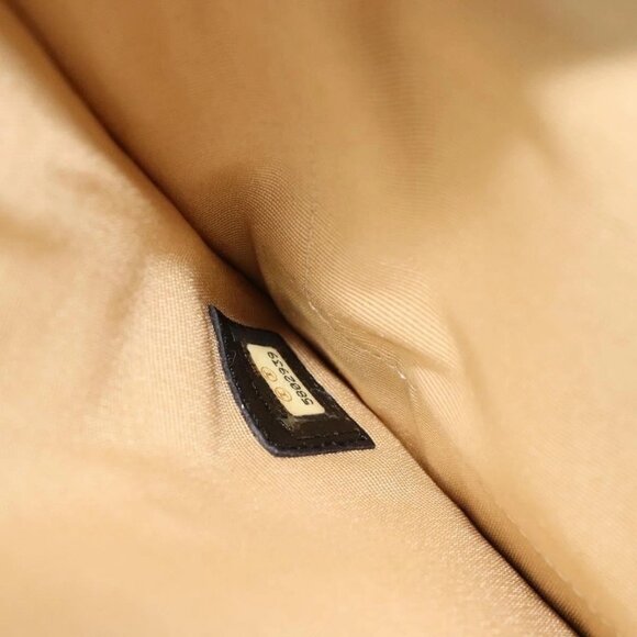 CHANEL Choco Bar Line Chain Hand Bag Enamel Gray Gold CC Auth bs28264 - Picture 11 of 16